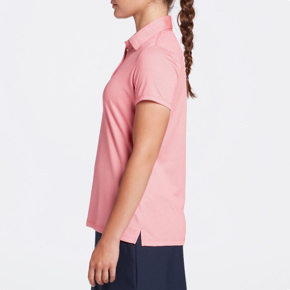 NWT Lady Hagen Women's Jacquard Mesh Short Sleeve Golf Polo - Picture 4 of 4